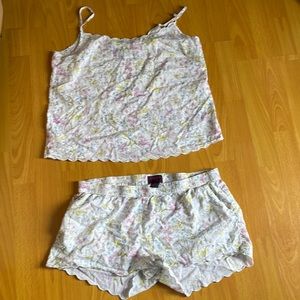J CREW Liberty floral short tank pj set